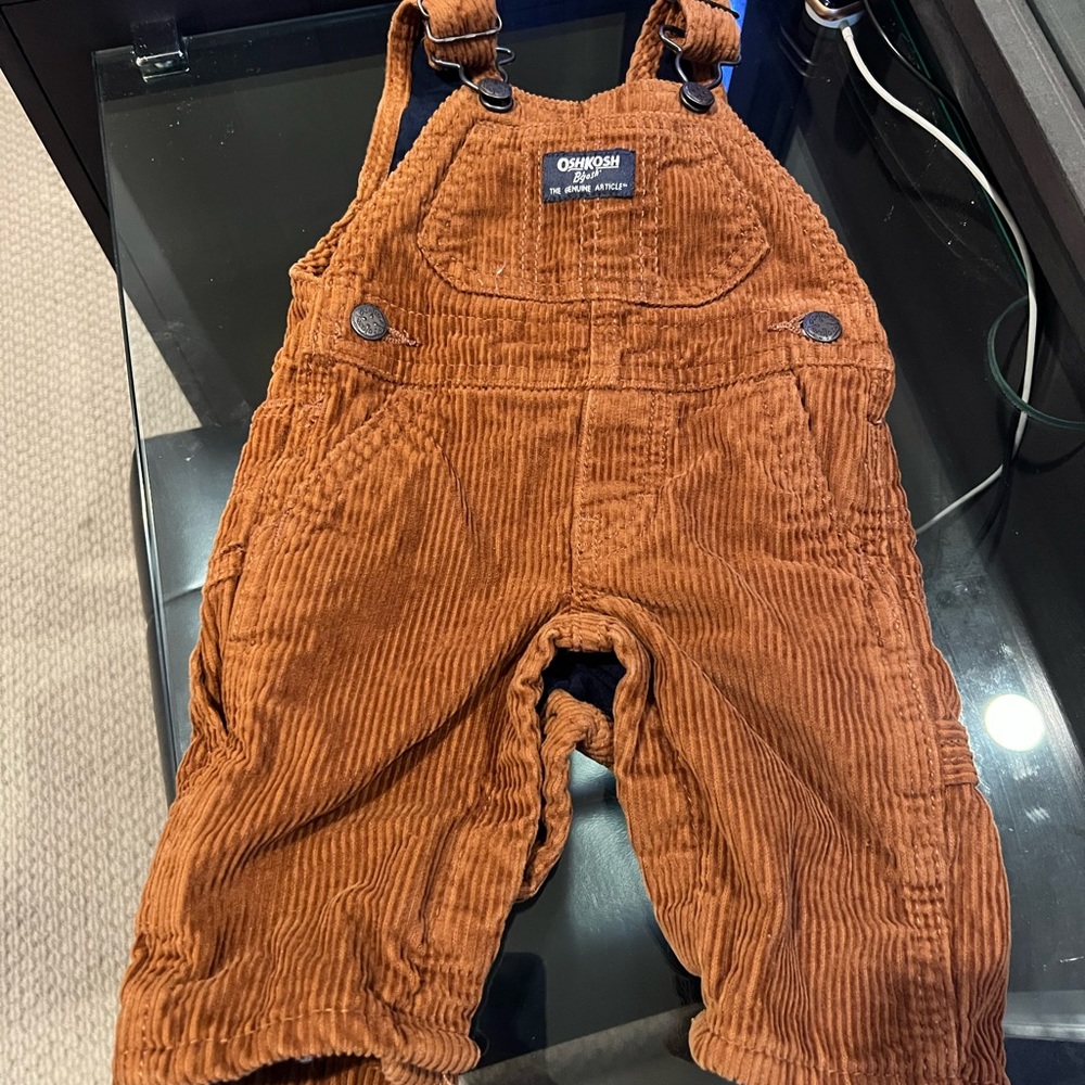 OshKosh baby overalls. Brown. 3m